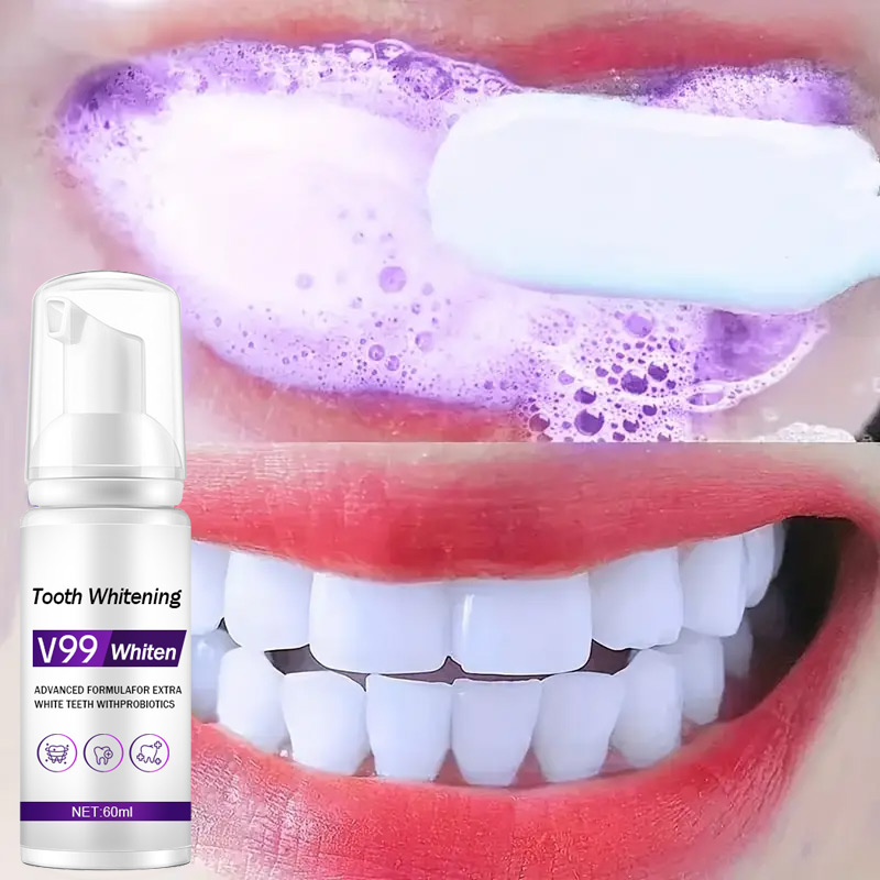 Teeth Whitening Mousse - Mousse V99 dentifrice nettoyage des dents