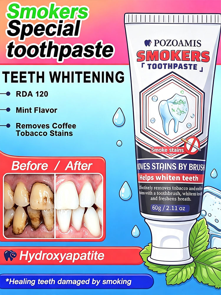 Hydroxyapatite Toothpaste - POZOAMIS Dentifrice à 30 % d'hydroxyapatite,
