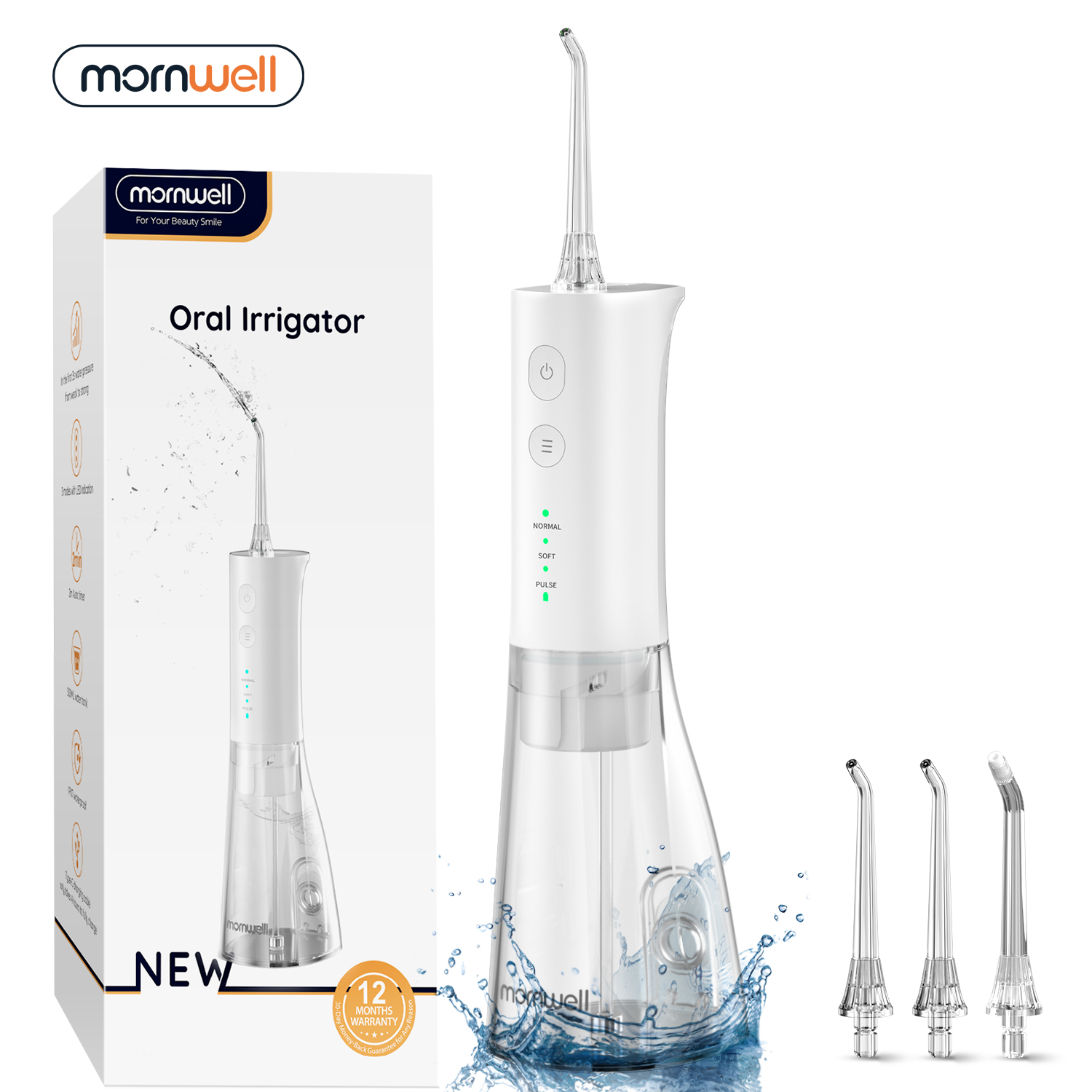 Water Flosser Cordless - Nouveau Hydropulseur Portable F29/D52 Rechargeable par