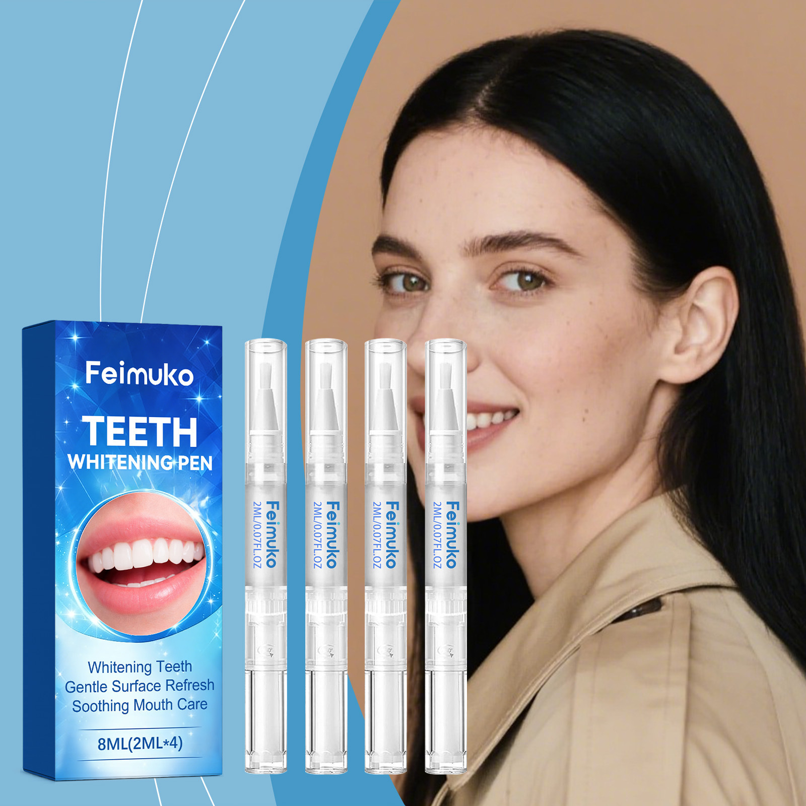 Teeth Whitening Kit At Home - Kit de stylos blanchissants pour les