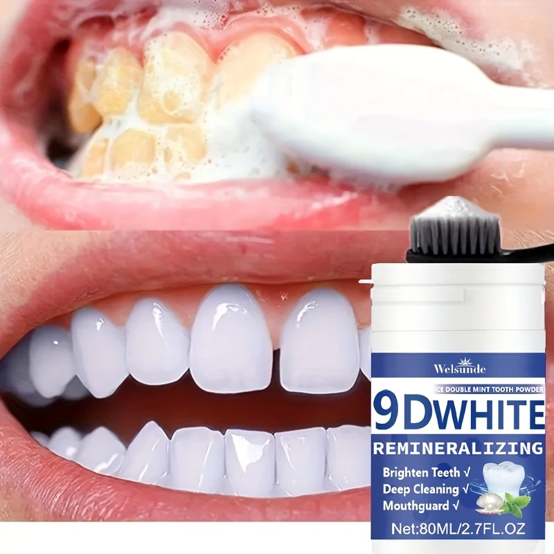 Teeth Whitening Zimba - Poudre dentaire reminéralisante à l'hydroxyapatite 9D,