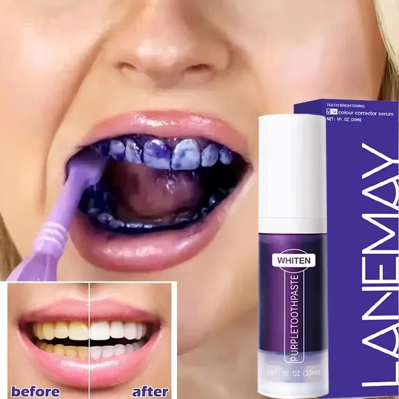 Teeth Whitening Mousse - V34 violet blanchiment des dents dentifrice