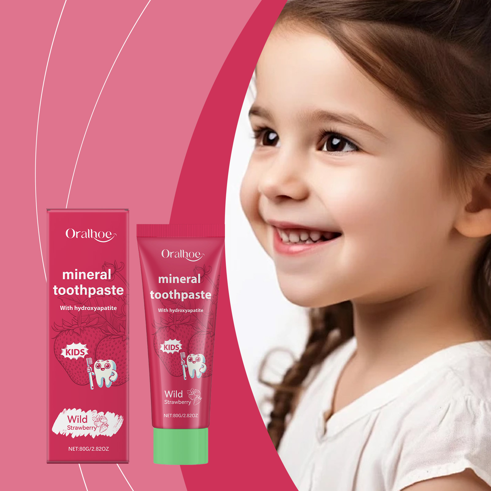 Dentifrice Oralhoe pour enfant - Teeth Whitening Natural avis et prix