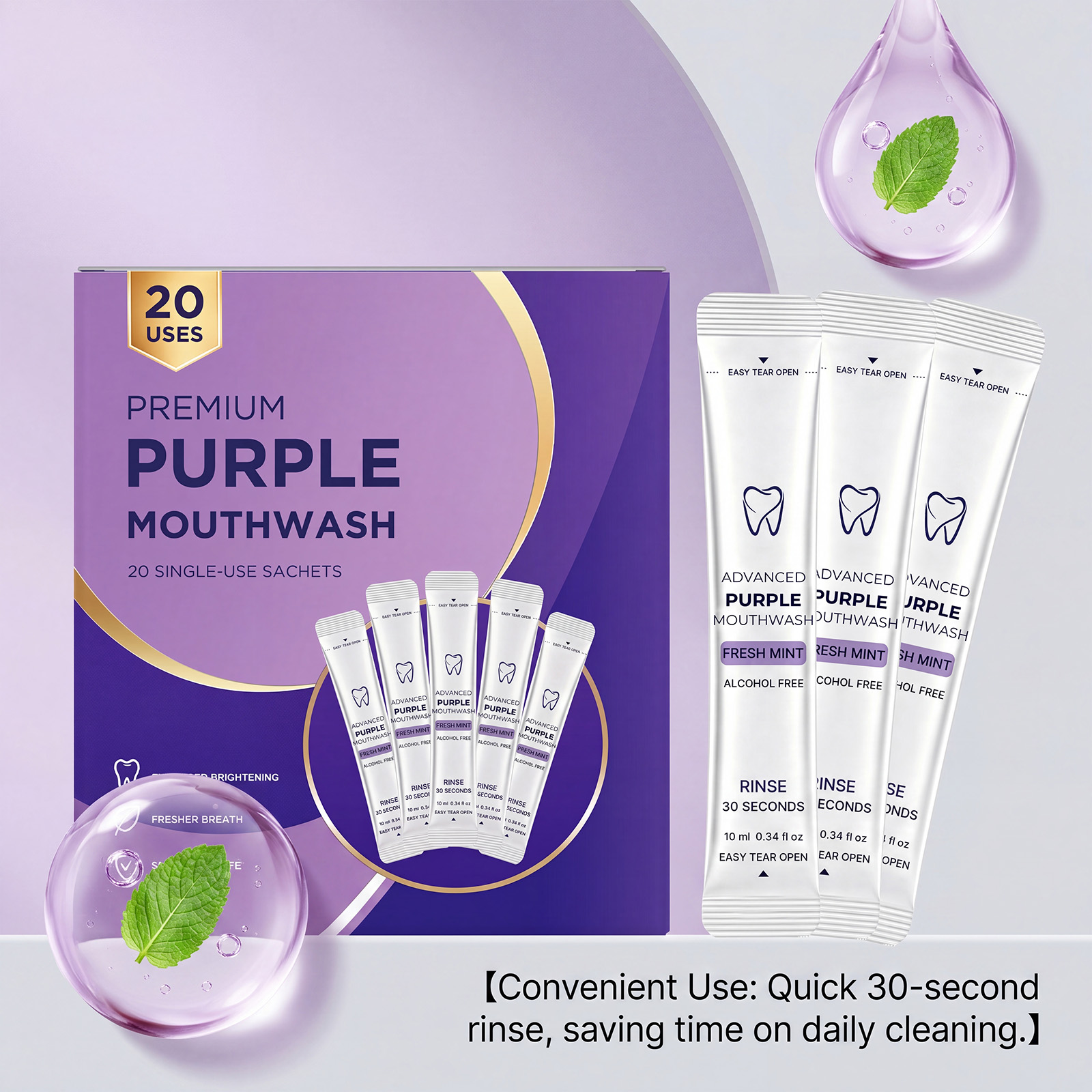 Lot de 20/40 bouteilles de bai - Teeth Whitening Natural avis et prix