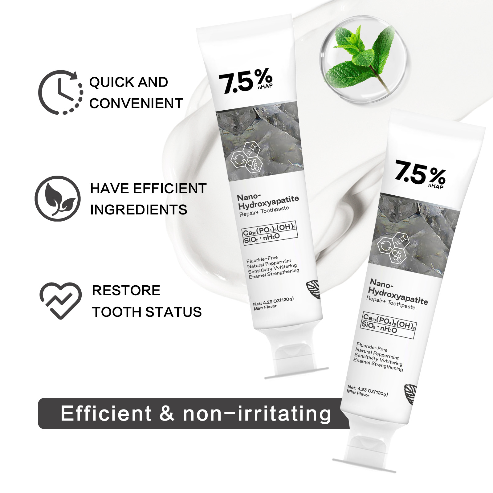 Dentifrice au nano-hydroxyapat - Hydroxyapatite Toothpaste avis et prix