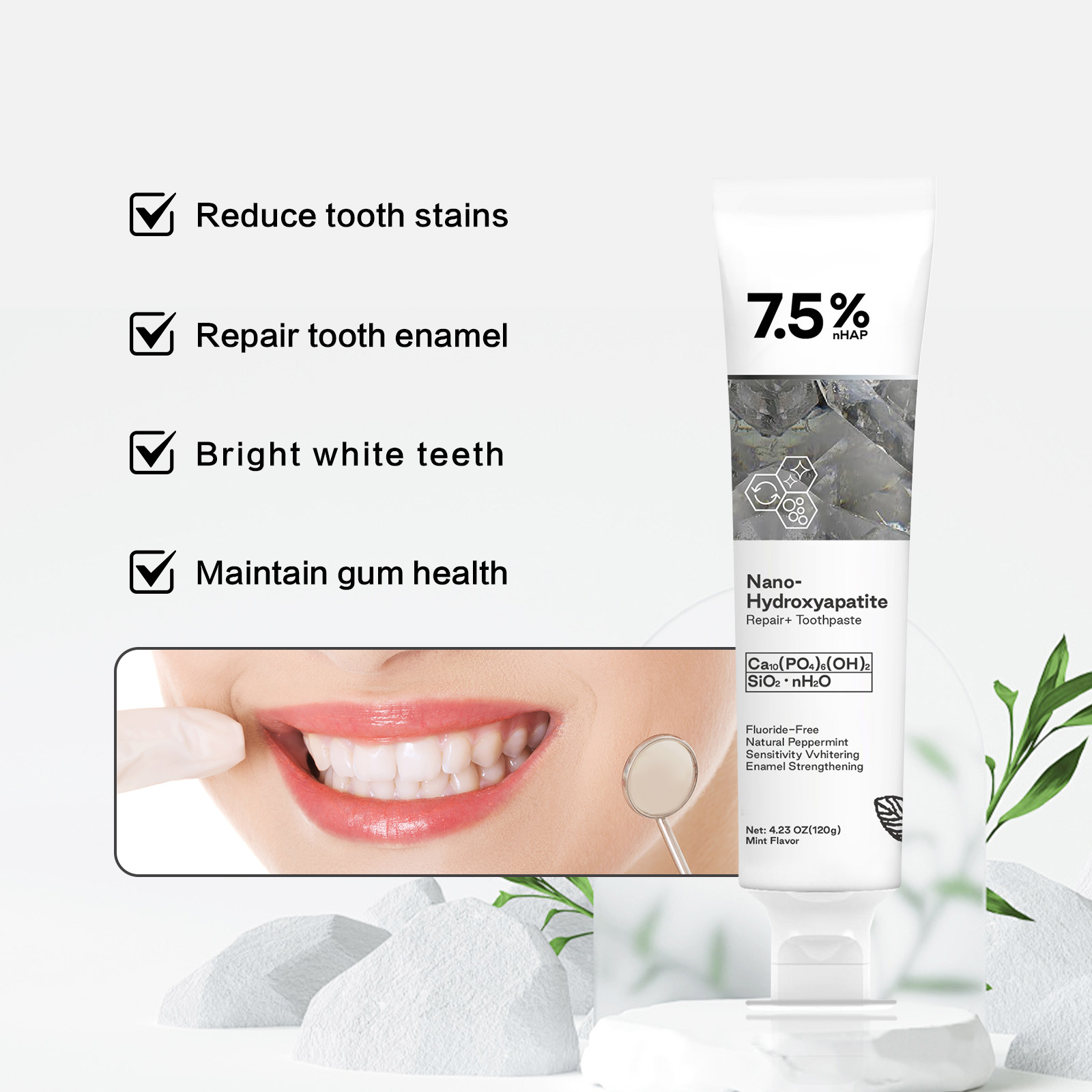 Dentifrice au nano-hydroxyapat - Hydroxyapatite Toothpaste avis et prix