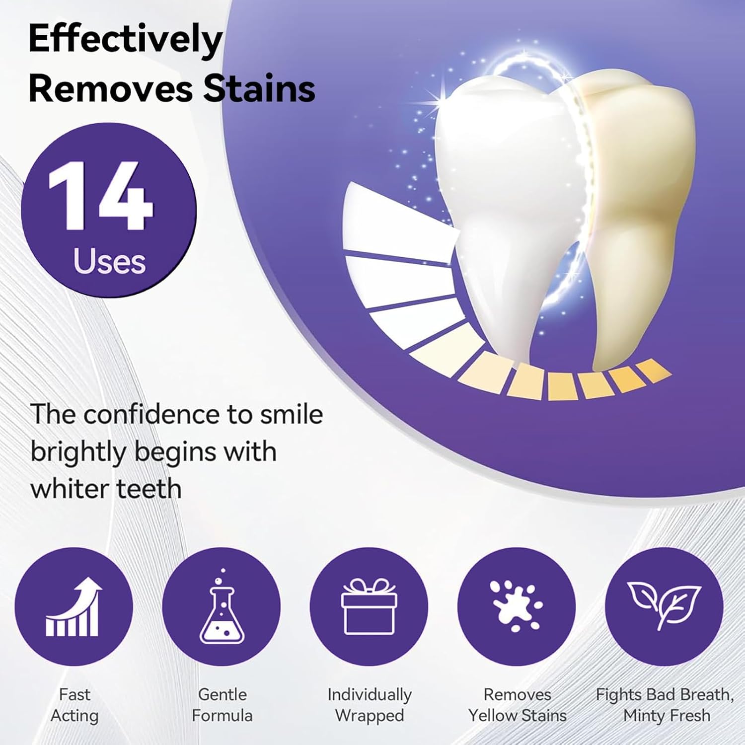7 bandes blanchissantes violet - Teeth Whitening Kit At Home avis et prix
