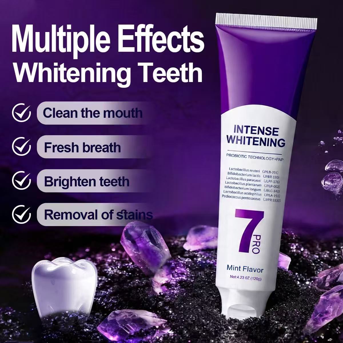 Dentifrice blanchissant probio - Teeth Whitening Mousse avis et prix