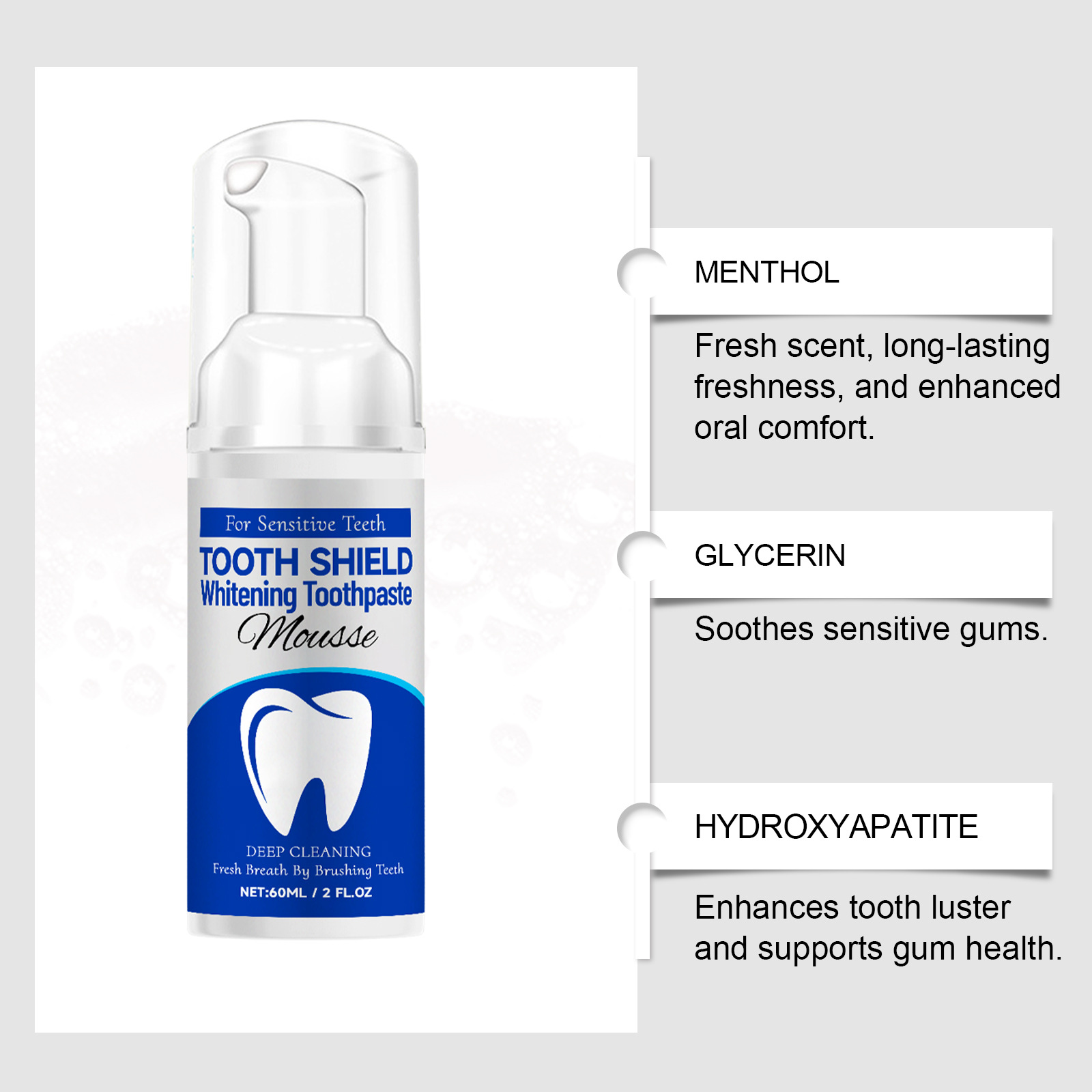 Mousse dentifrice blanchissant - Teeth Whitening Mousse avis et prix