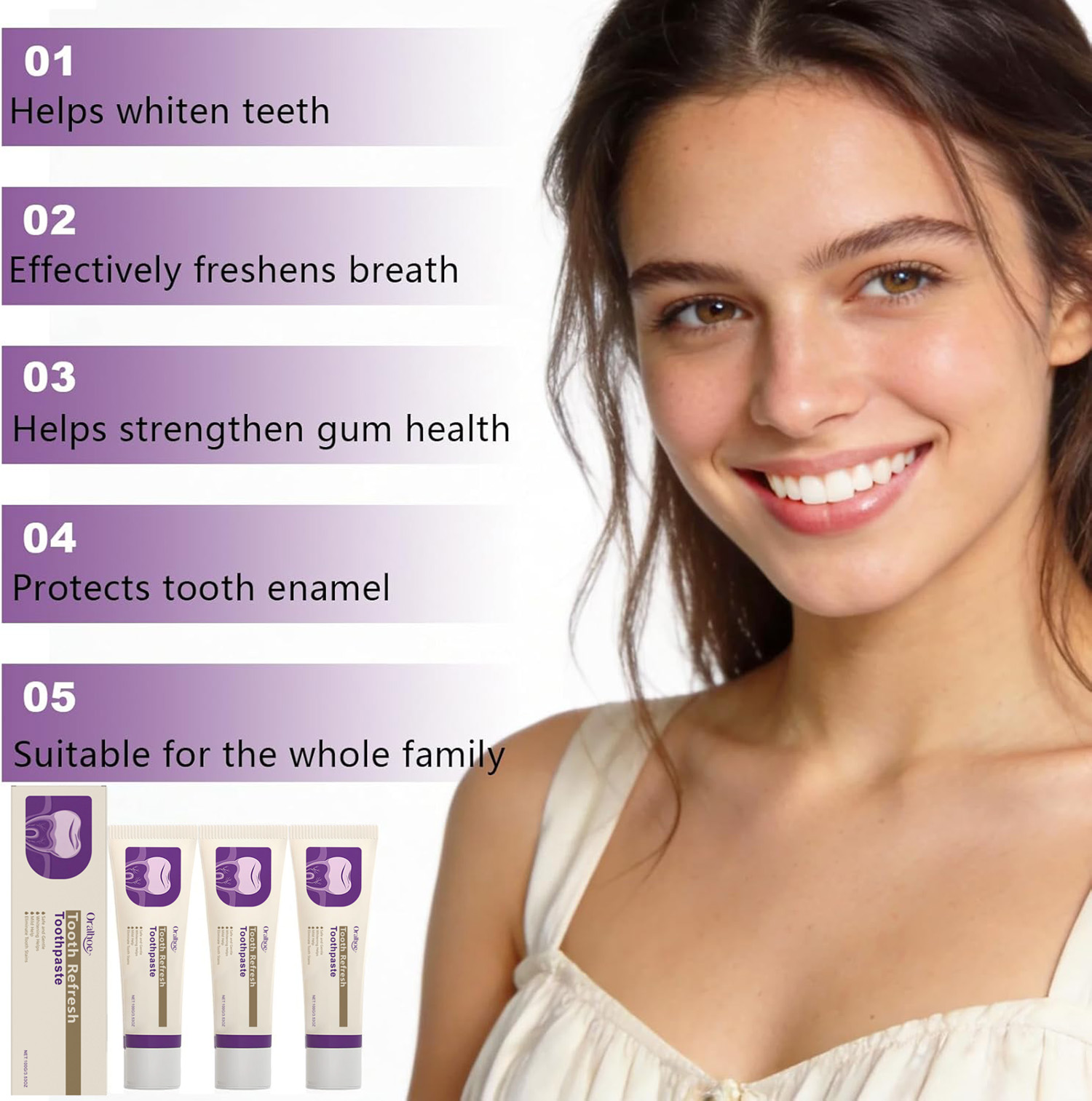 Dentifrice blanchissant à la m - Teeth Whitening Natural avis et prix