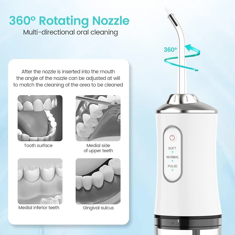 Irrigateur dentaire Portable,  - Water Flosser Cordless avis et prix