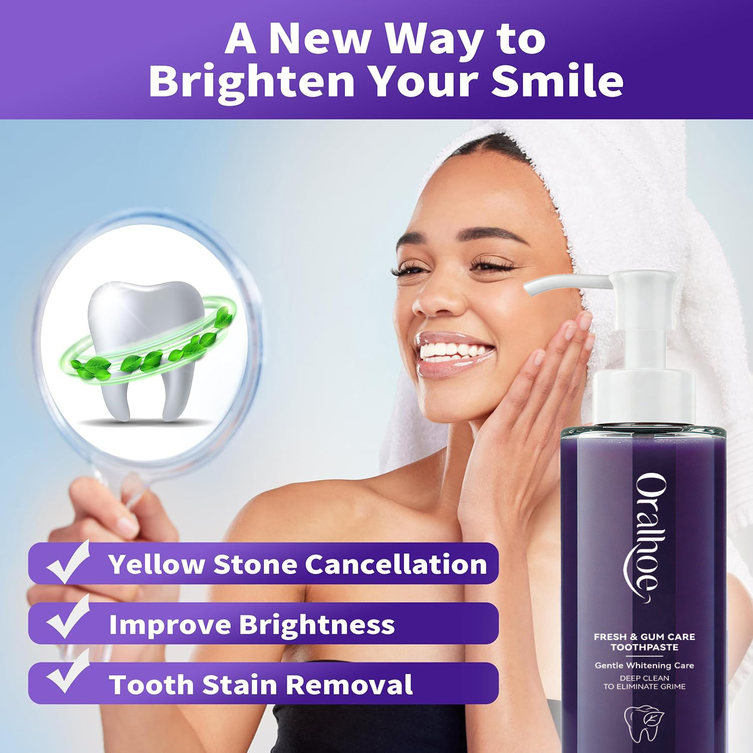 Dentifrice violet pour blanchi - Teeth Whitening Mousse avis et prix