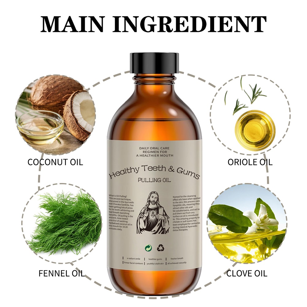 Le rince-bouche à l'huile de n - Teeth Whitening Oil Pulling avis et prix