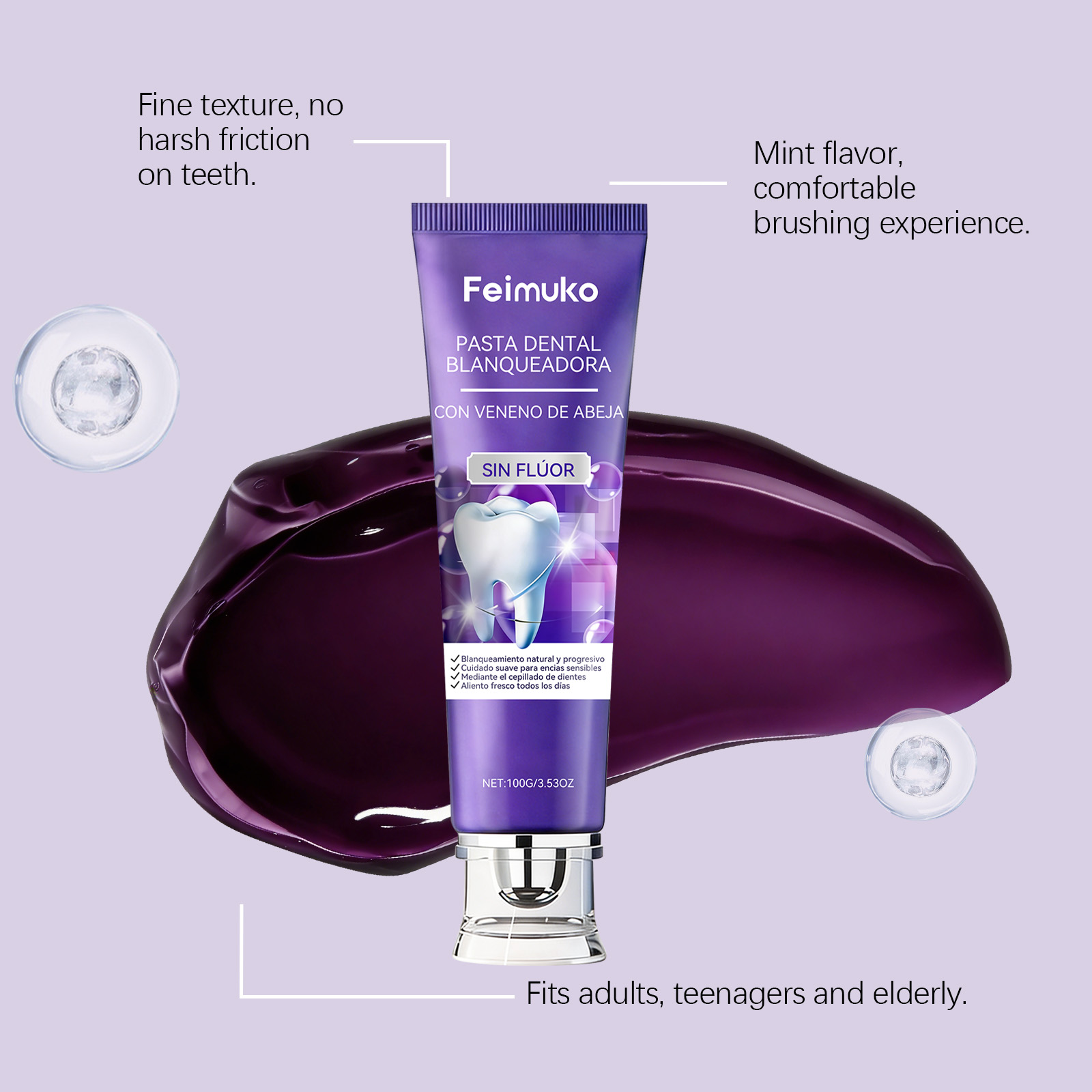 Dentifrice au venin d'abeille  - Teeth Whitening Mousse avis et prix