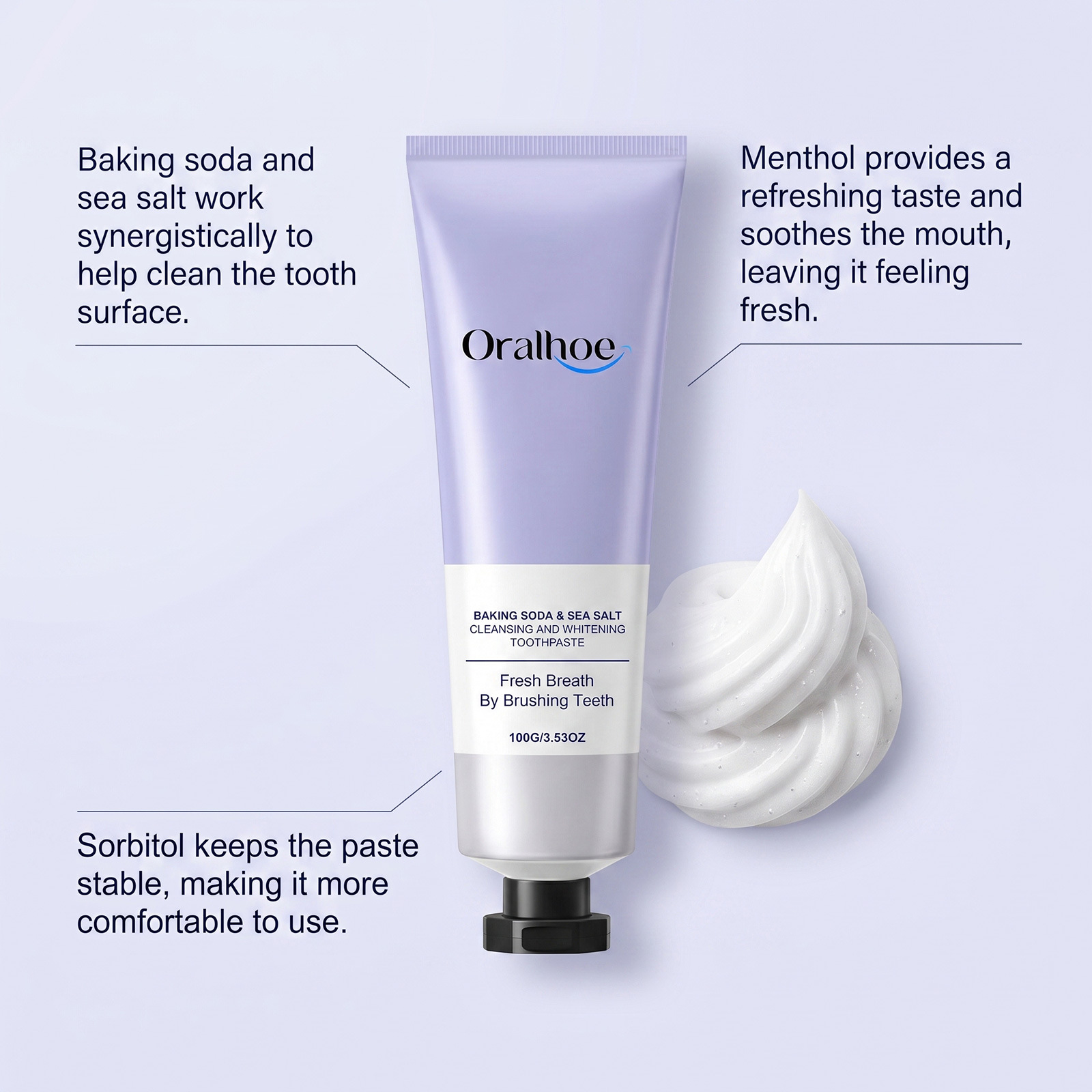 Dentifrice Oralhoe au bicarbon - Teeth Whitening Natural avis et prix