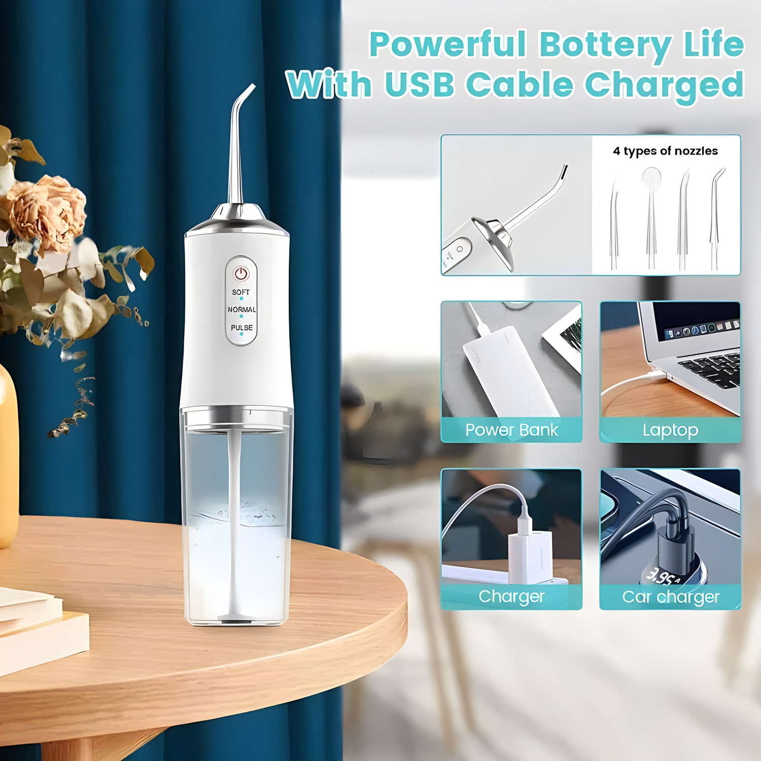 Hydropulseur buccal portable r - Water Flosser Cordless avis et prix