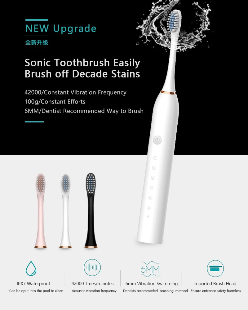 Brosse à dents électrique soni - Teeth Whitening Or Tooth Whitening avis et prix