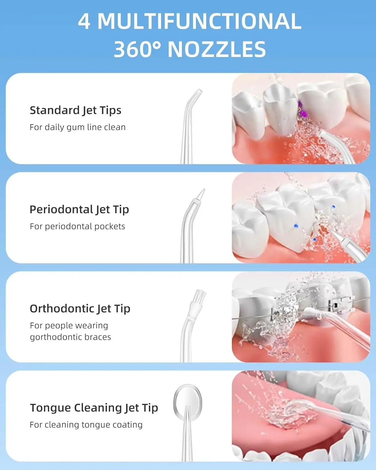 Irrigateur buccal, hydropulseu - Water Flosser Cordless avis et prix