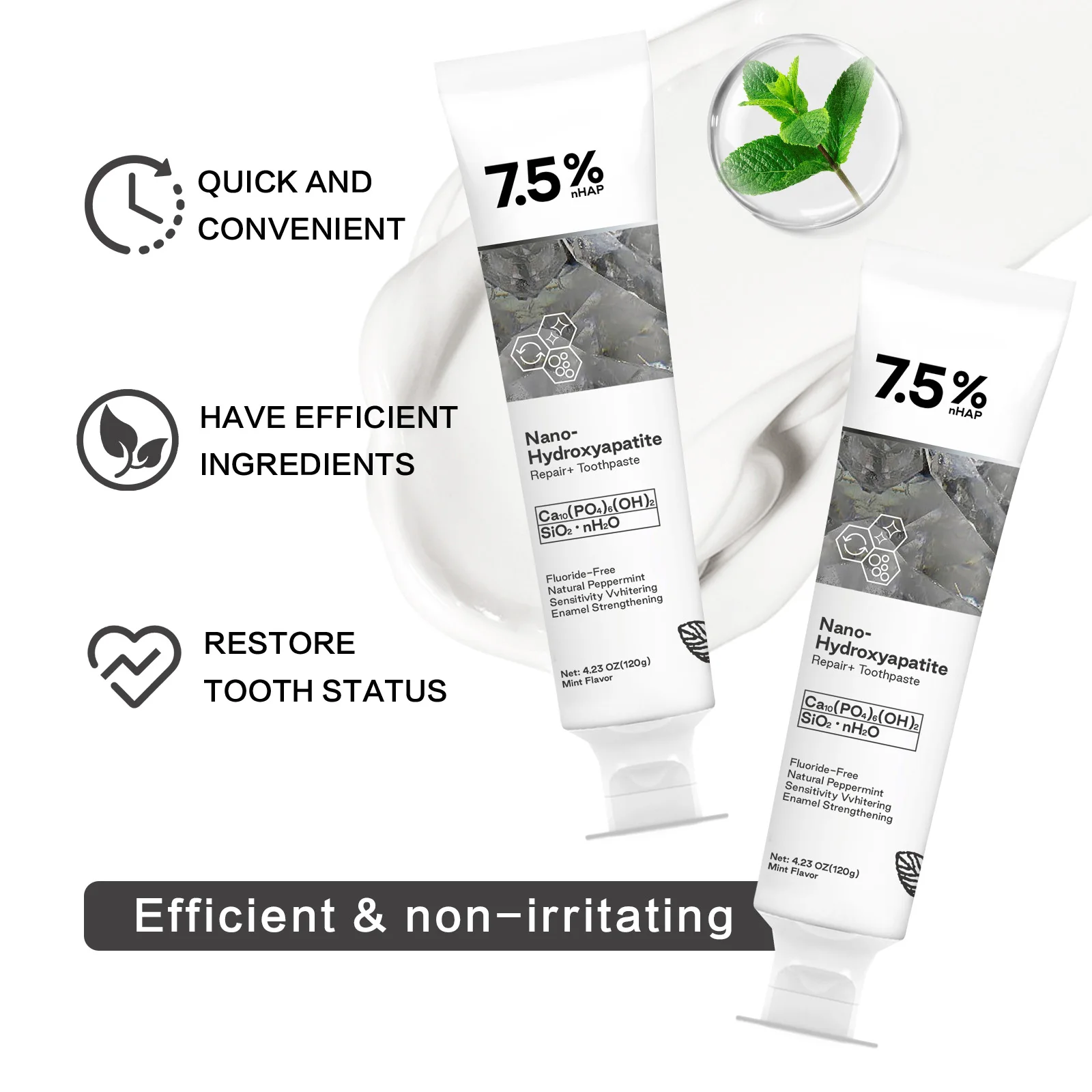 Dentifrice Nano Hydroxyapatite - Hydroxyapatite Toothpaste avis et prix