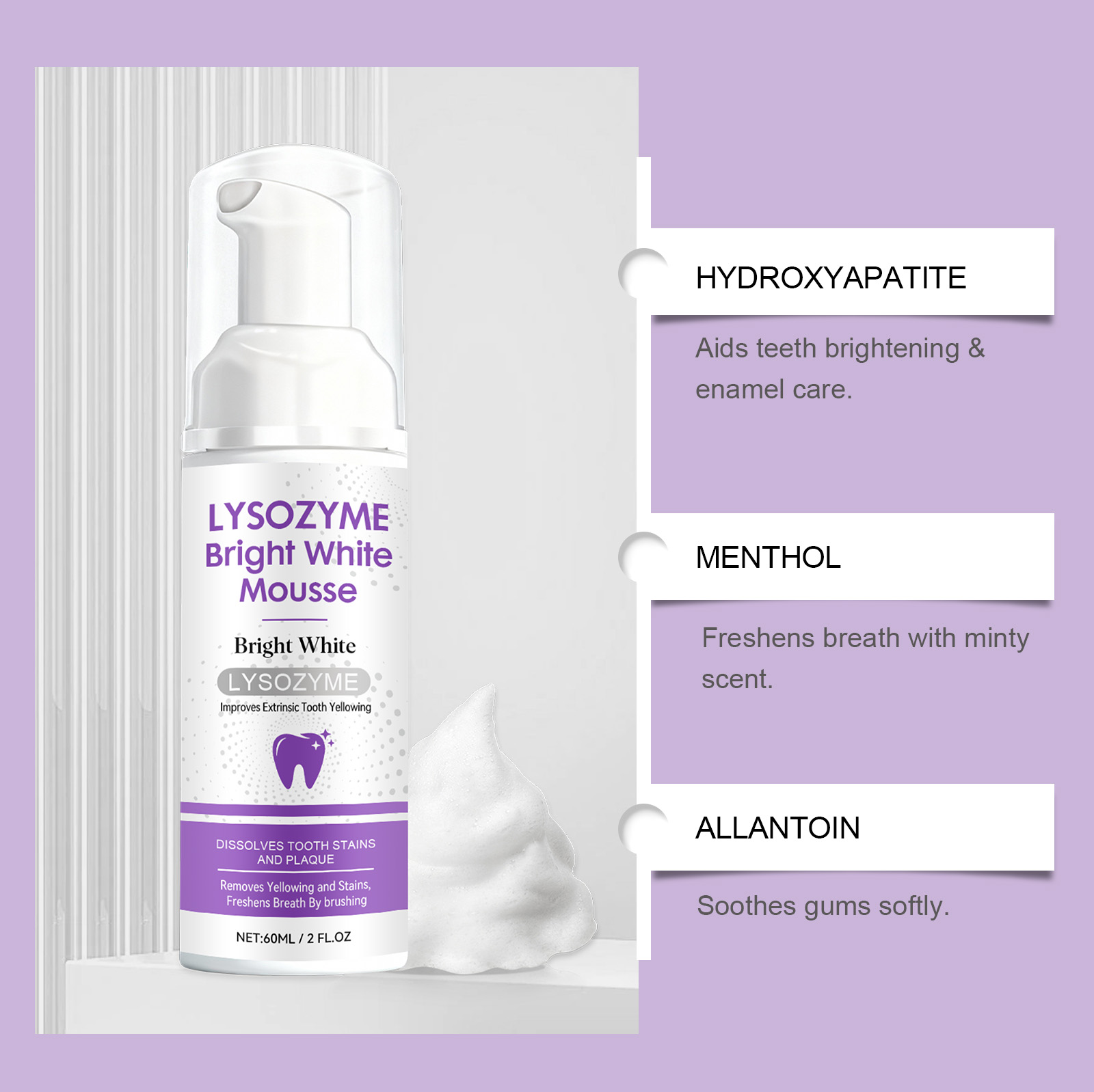 Mousse blanchissante à l'hydro - Teeth Whitening Mousse avis et prix