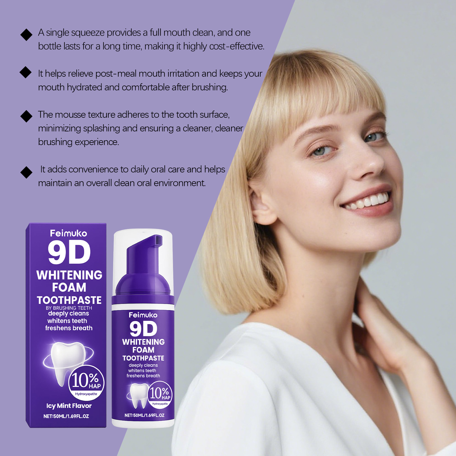Mousse blanchissante pour les  - Teeth Whitening Mousse avis et prix