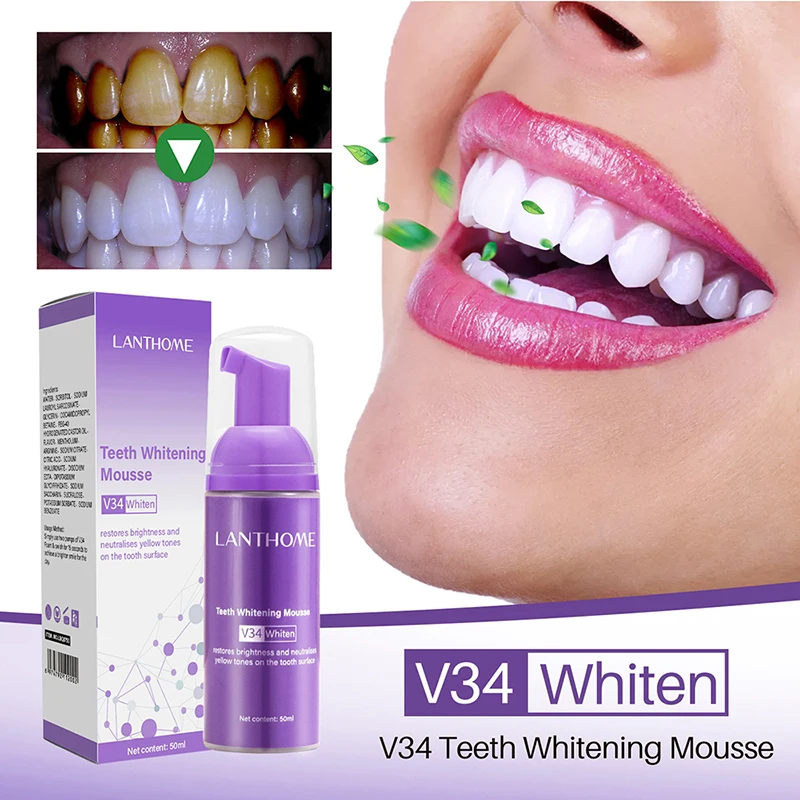 Dentifrice en Mousse V34 pour  - Teeth Whitening Mousse avis et prix