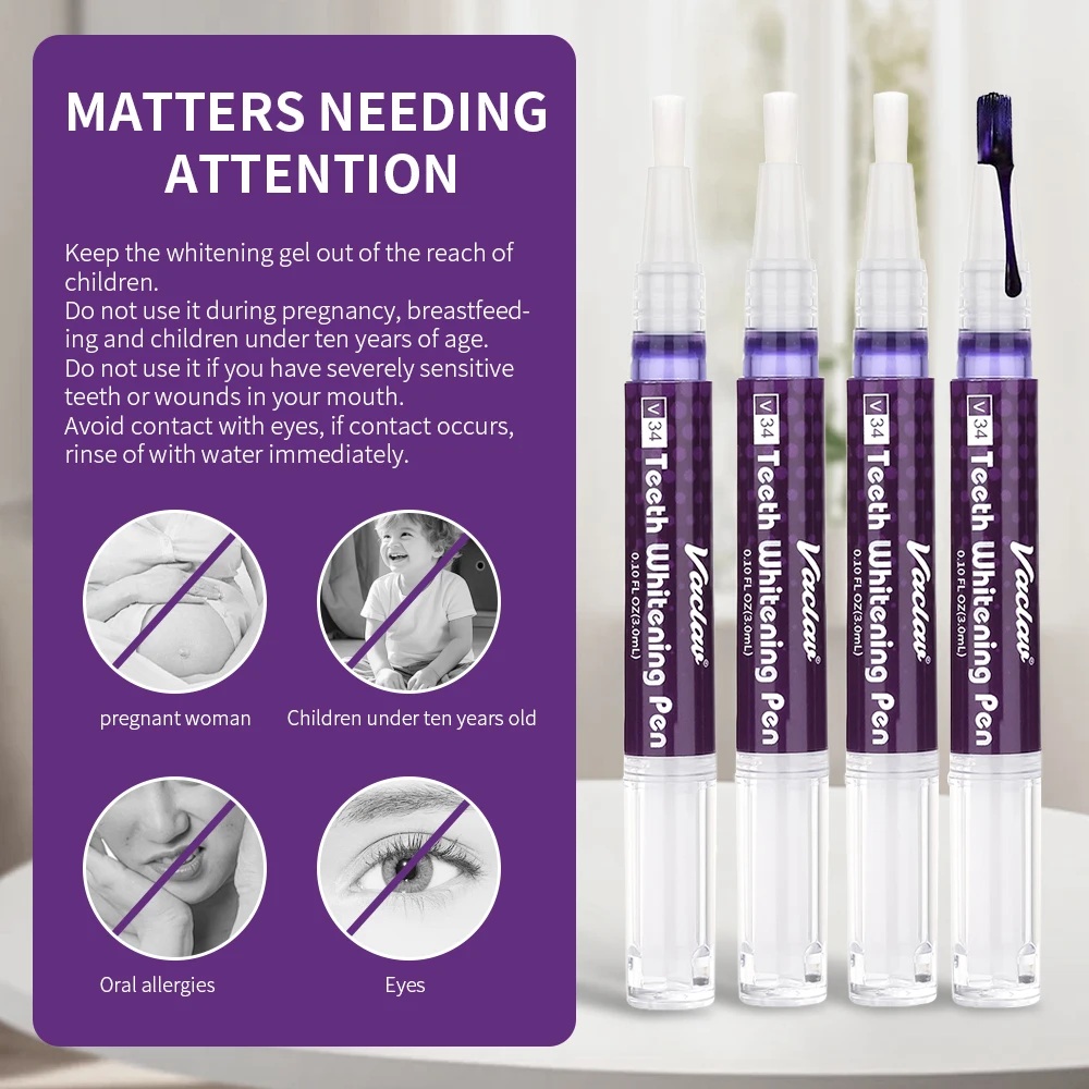 Vaclav V34 stylo gel de blanch - Teeth Whitening Pen avis et prix