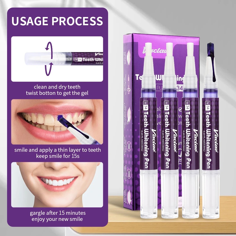 Vaclav V34 stylo gel de blanch - Teeth Whitening Pen avis et prix
